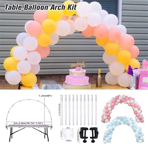 Adjustable Table Balloon Arch Stand Kit For Diy Party Wedding Birthday