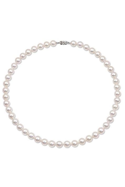 Effy Women 7 8 Millimeter White Freshwater Pearl Necklace Silver 16 In Artofit