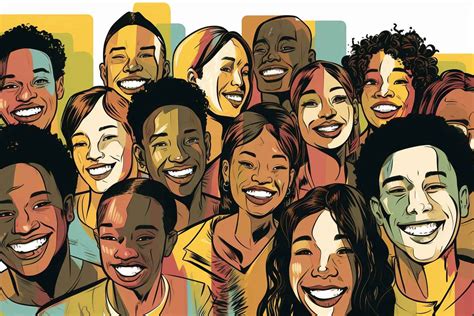 Diverse Black Smiling Faces Prompt Library