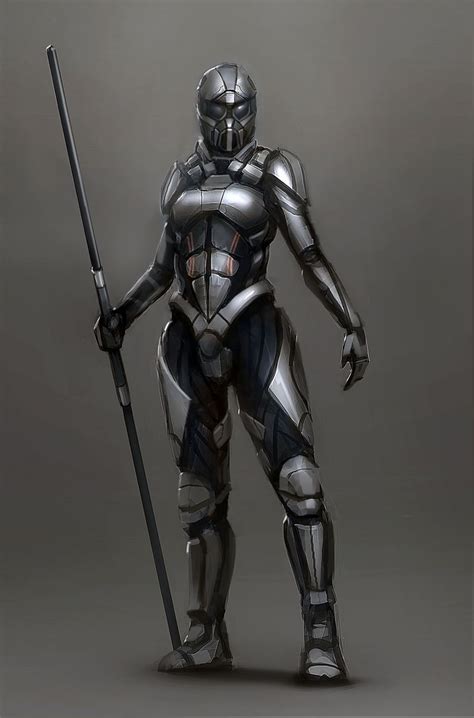 Futuristic Battle Armor Female