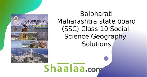 Balbharati Solutions For Social Science Geography Th Standard Ssc