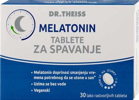 Dr Theiss Melatonin Tablete Za Spavanje 30 Kom Dmrs