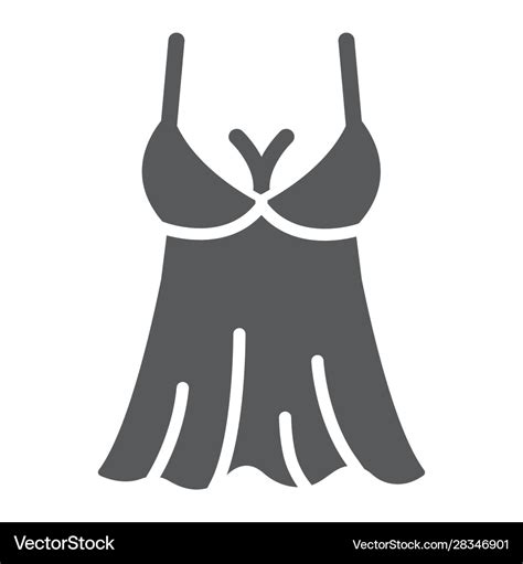 Sexy Lingerie Glyph Icon Valentine And Holiday Vector Image