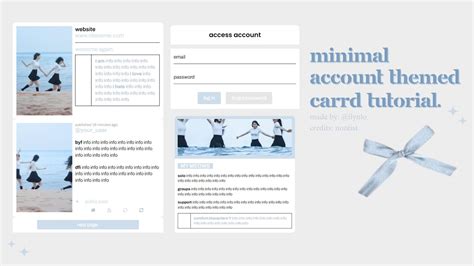 Minimalist Account Themed Carrd Tutorial Nozeist Youtube