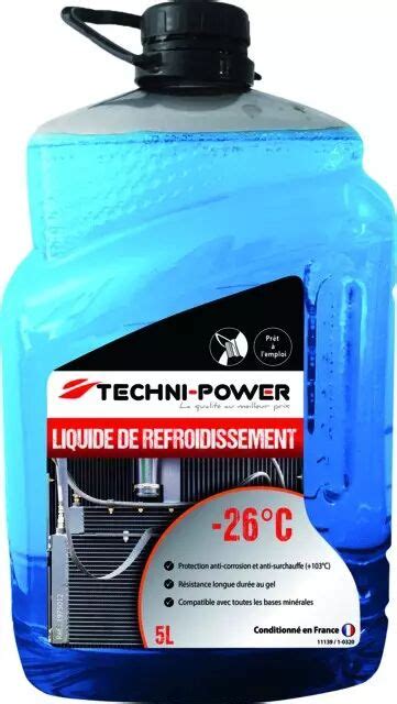 Liquide De Refroidissement Bleu Litres