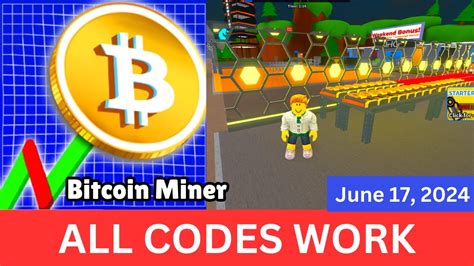 All Codes Work Bitcoin Miner Roblox June Youtube