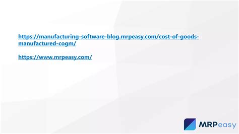 How To Calculate The Cost Of Goods Manufactured Cogm Ppt