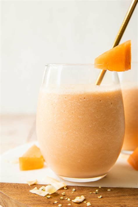 Cantaloupe Smoothie (Easy + Refreshing!) - Jar Of Lemons