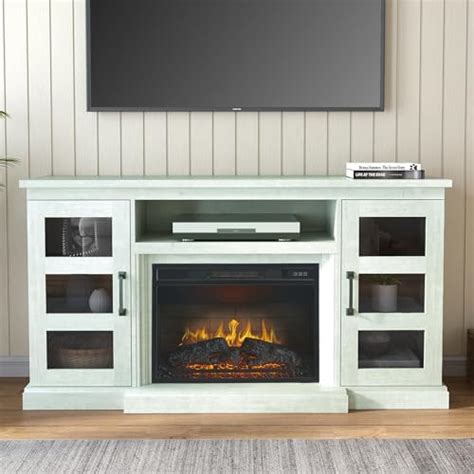 Amazon Jummico Fireplace Tv Stand For Tvs Up To Sided