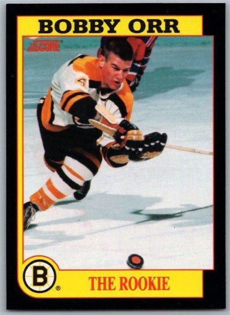 1991-92 SCORE THE ROOKIE BOBBY ORR Insert Card # 5 Rare Mint Boston ...