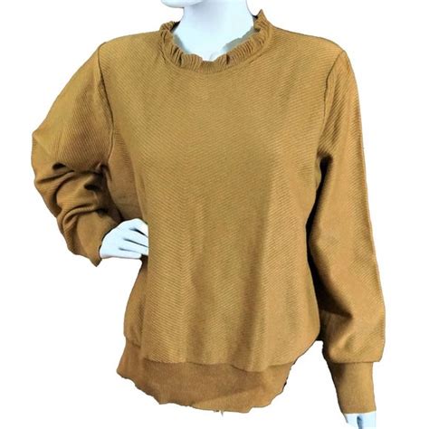 J Crew Sweaters Jcrew Ruffle Neck Pullover Limited Sweater Nwt