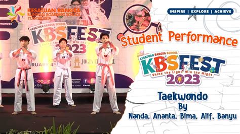 Taekwondo By Nanda Ananta Bima Alif Banyu At Kbsfest