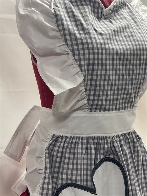 Retro Vintage 50s Style Full Apron Pinny With Heart Shaped Etsy Uk