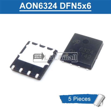 5pcs AON6324 6324 DFN DFN5x6 SMD N Channel MOSFET Transistor New