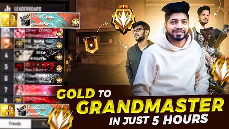 Grandmaster In Just 1 Day😱 Rank Pushing Highlights With Ajjubhai