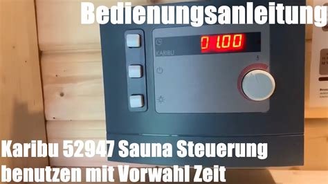 Sauna Steuerung Benutzen Modern Finnisch Mit Vorwahl Zeit Karibu