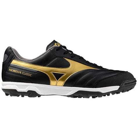 Mizuno Morelia Sala Classic TF Aurum Black Gold Dark Shadow