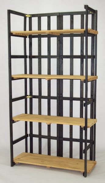 Folding Shelf Unit Display Folding Wooden Shelves Retail Fixtures