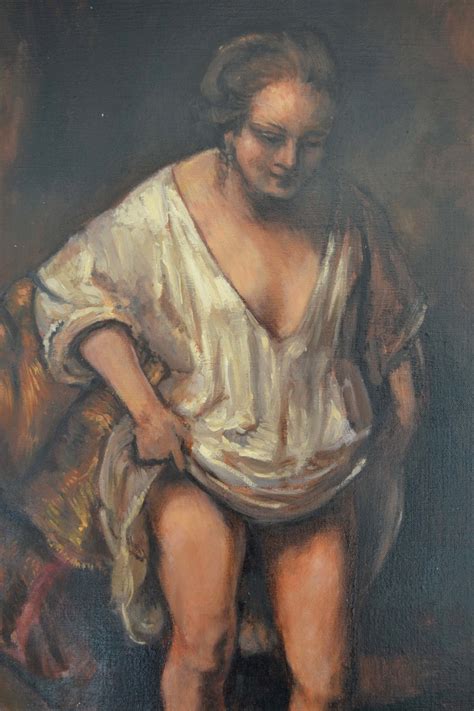 Antiques Atlas Woman Bathing Rembrandt By Jonathan Adams