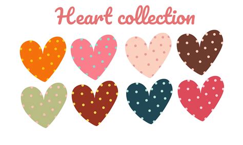 heart cute collection 11351564 Vector Art at Vecteezy