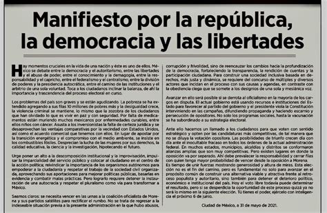 Intelectuales Empresarios Periodistas Y Académicos Llaman A Vencer En Las Urnas A Amlo Y