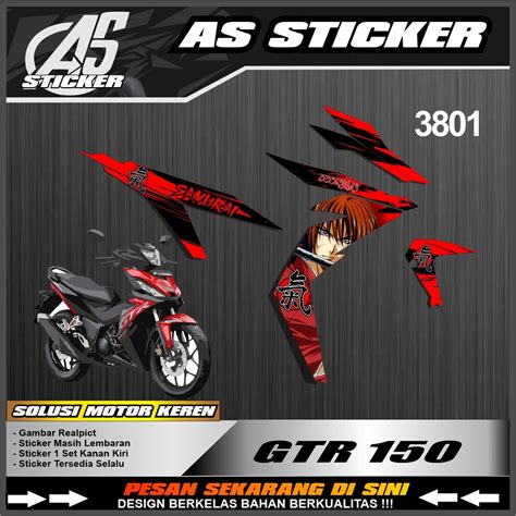 Jual 3801a STICKER STRIPING MOTOR HONDA SUPRA GTR 150 TAHUN 2020