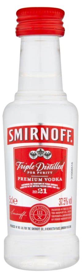 Smirnoff Red 37 5 Vodka 0 05L WinePlanet Sk