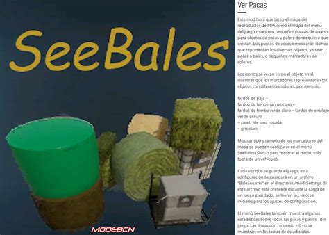 Mod See Bales Espanol V Fs Farmingsimulator App