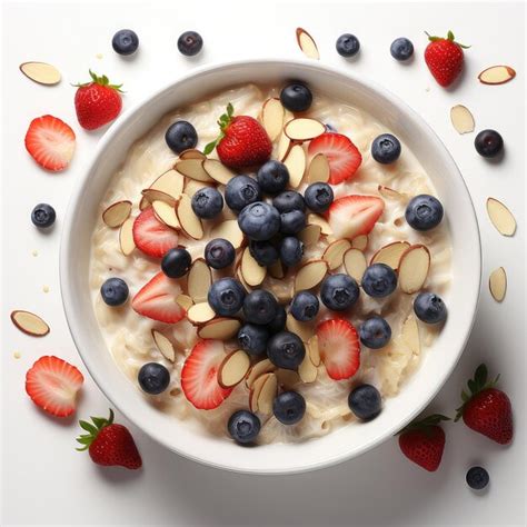 Premium Photo Illustration Engaging Oatmeal Porridge Display Shot