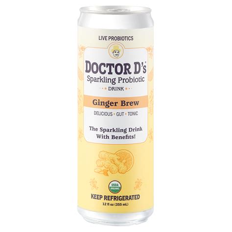 Doctor Ds Sparkling Probiotic Ginger 12 12 oz | Shipt