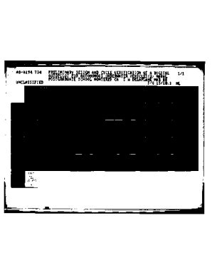 Fillable Online Preliminary Design And Cycle Verification Of A Digital