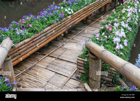 Old Bamboo Bridge Hi Res Stock Photography And Images Alamy