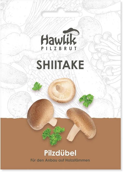 Hawlik Pilzbrut Shiitake Pilze Auf Holz Baumst Mmen Z Chten