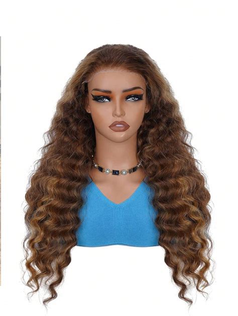 X Destaque Wear Go Glueless Wigs Cabelo Humano Mel Loira Ombre Lace