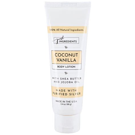 Coconut Vanilla Body Lotion 34 Oz Just Ingredients