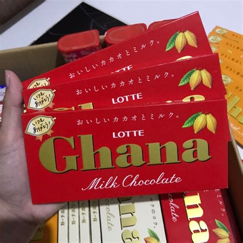 Lotte Ghana Chocolate Milk Choco Black Choco Roast Choco Shopee