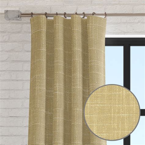 Kaia Linen Burlap Tweed Texture Curtain Panel — Shop Decorator