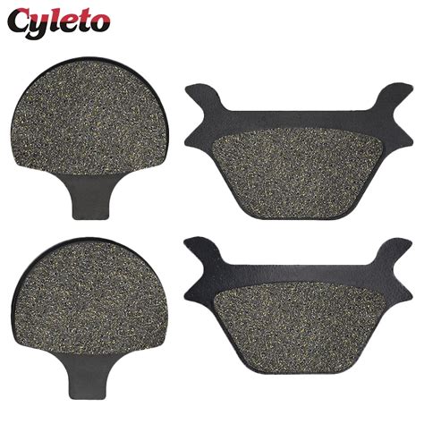 Cyleto Motorcycle Front Or Rear Brake Pads For Harley Sportster Softail