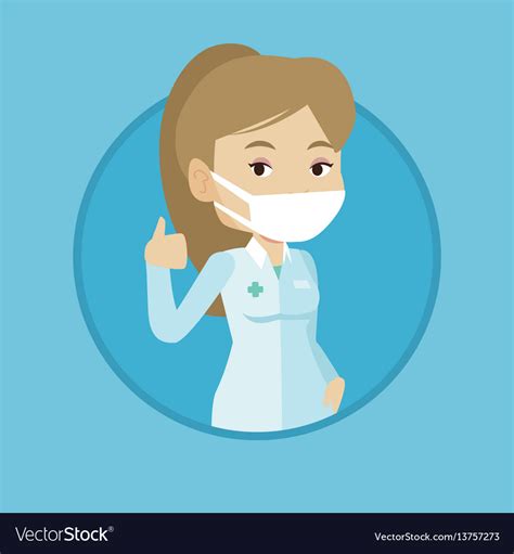 Doctor Giving Thumbs Up Royalty Free Vector Image