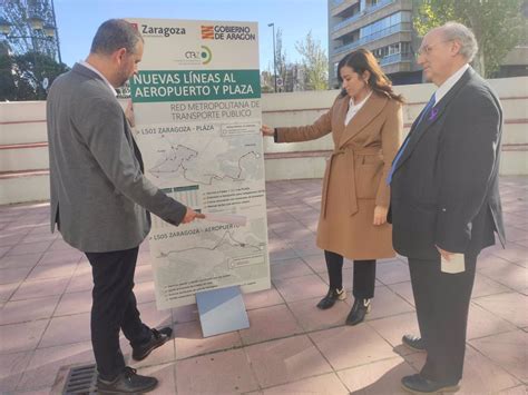 Las nuevas líneas de autobús al aeropuerto de Zaragoza y a Plaza