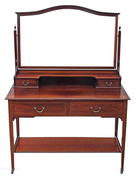 Edwardian Quality Inlaid Mahogany Dressing Table Antiques Atlas