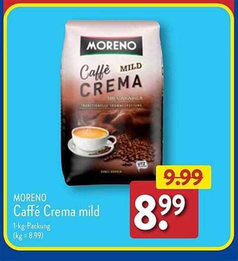 Moreno Caff Crema Mild Angebot Bei Aldi Nord Prospekte De