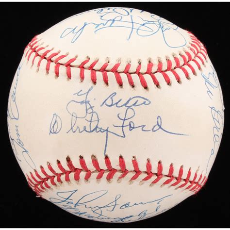 1961 New York Yankees OAL Baseball Team Signed By 21 With Yogi Berra