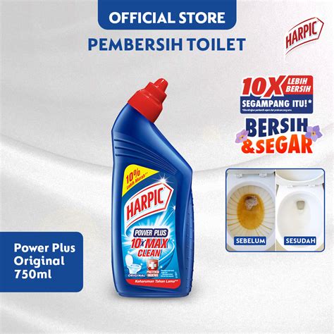 Harpic Power Plus Original 750 Ml Pembersih Toilet Lazada Indonesia