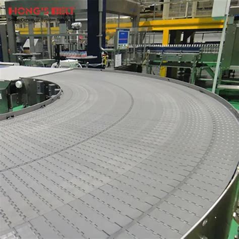 Hongsbelt Flat Top Modular Conveyor Belt For Logistics Transportation