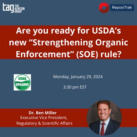 Are You Ready For Usdas New Strengthening Organic Enforcement Soe