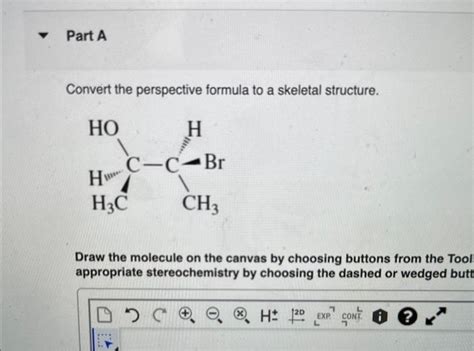 Solved Convert The Perspective Formula To A Skeletal Chegg