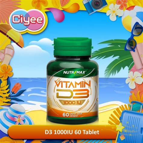 Jual Nutrimax Vitamin D3 1000 Iu Isi 60 Tablet Suplemen Makanan