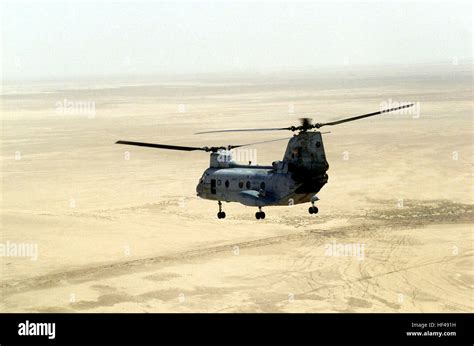 A Us Marine Corps Usmc Ch E Sea Knight From Marine Medium