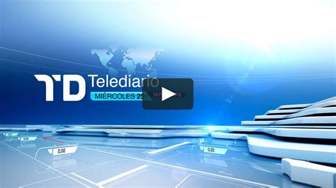 Opening Titles For The Main Spanish News Format Telediario And Logo